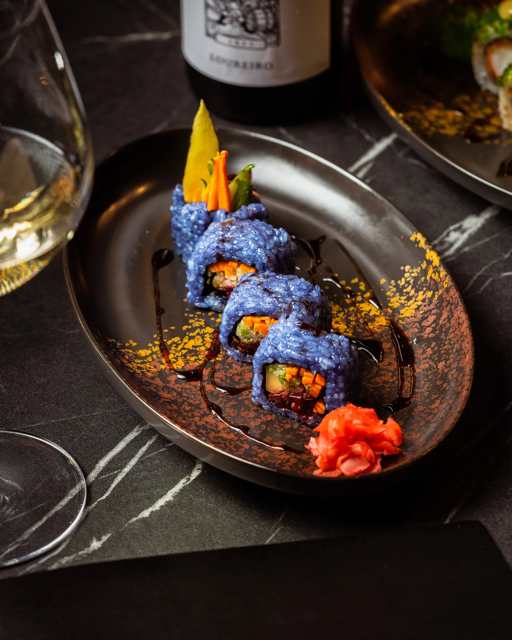 Blue Matcha Garden Sushi Roll