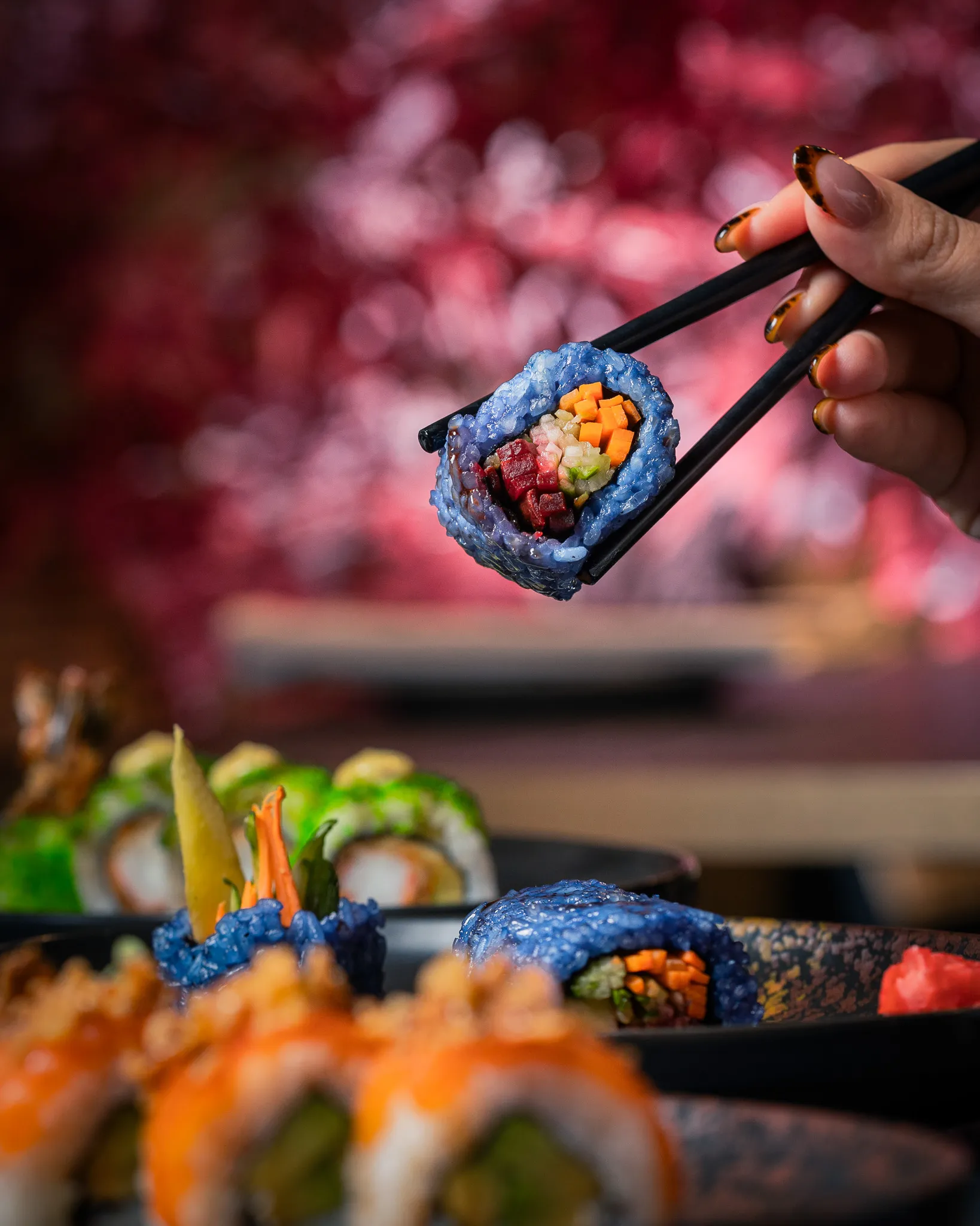 Selection of Sushi Rolls