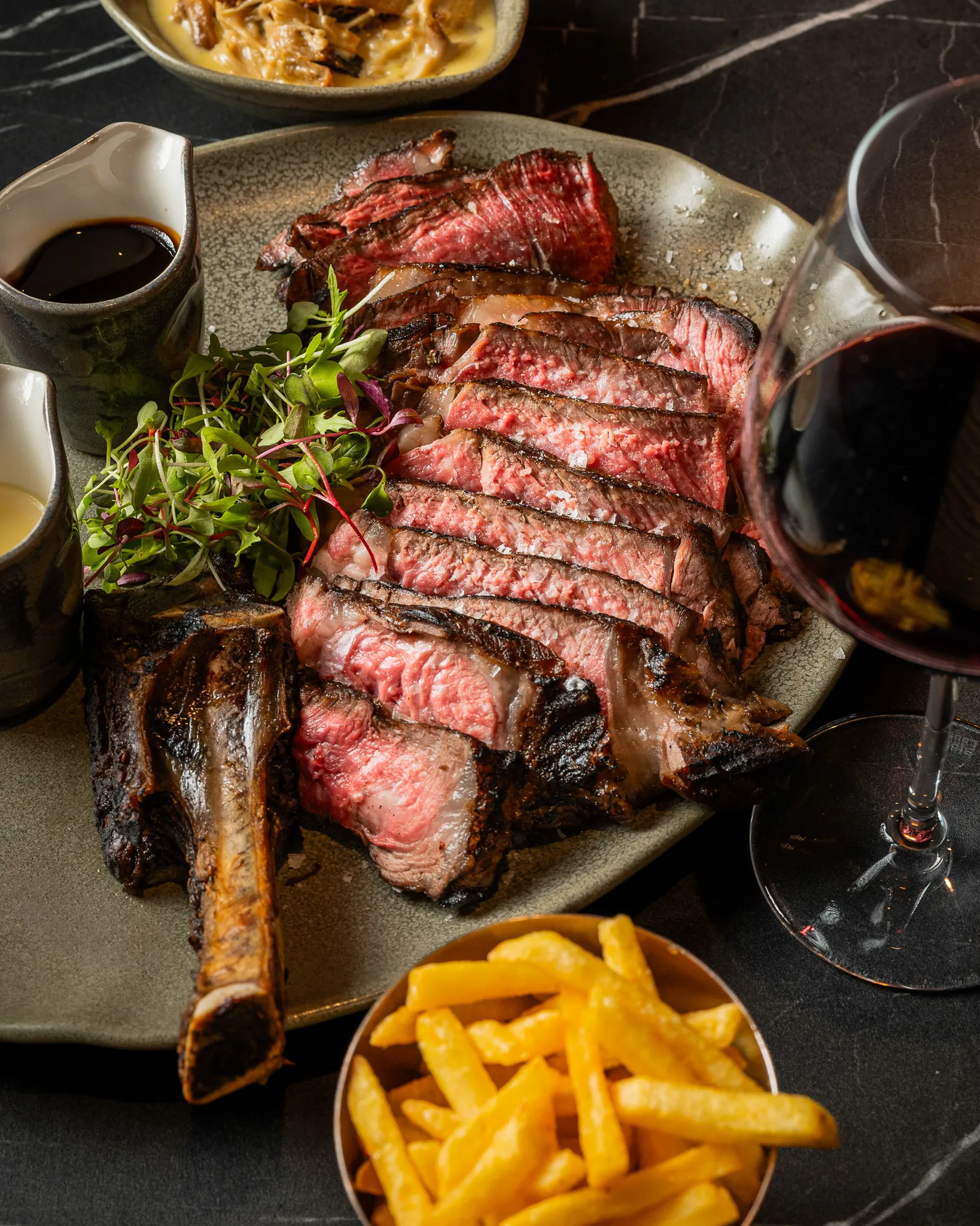 Carved Côte de Boeuf Ribeye Steak
